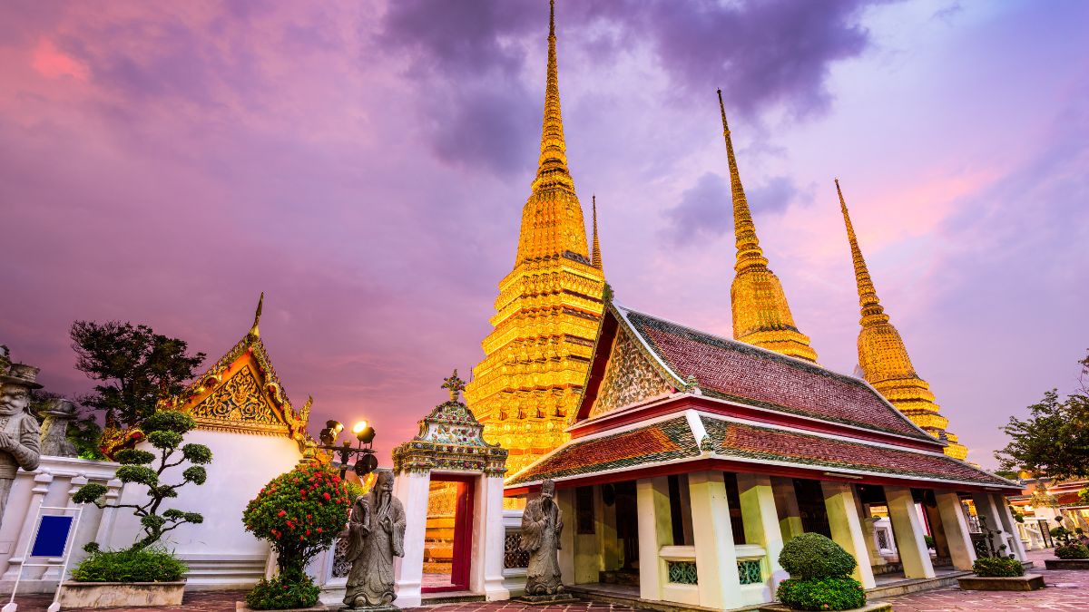 Fekvő Buddha templomok