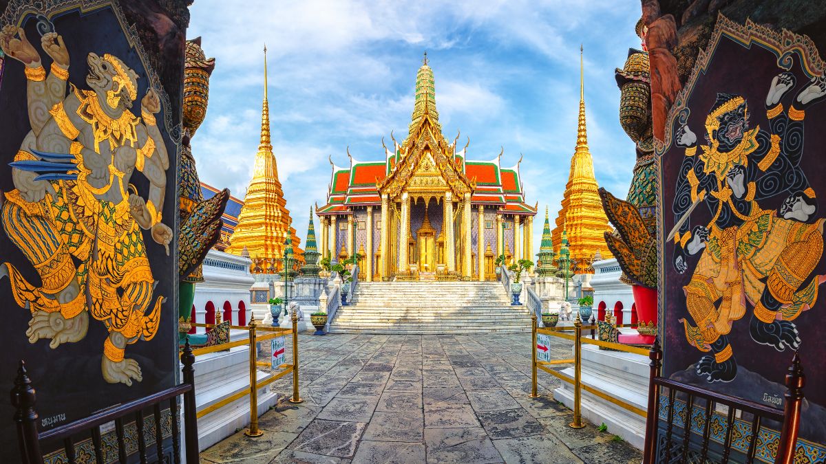 Bangkok - Smaragd Buddha templ